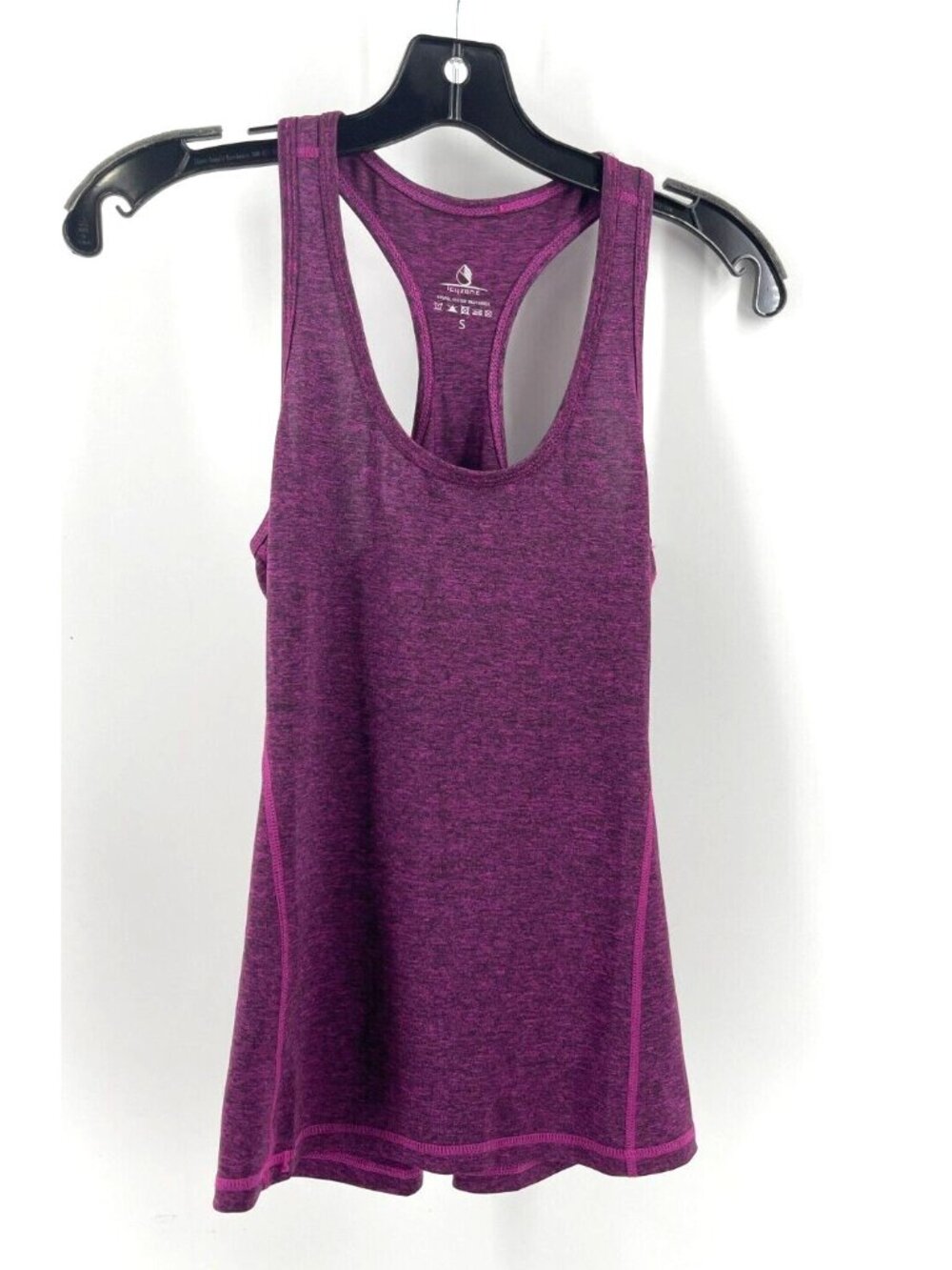 Icy Zone Women's Purple Razor Back Stretch Tank Top Activewear Size Small